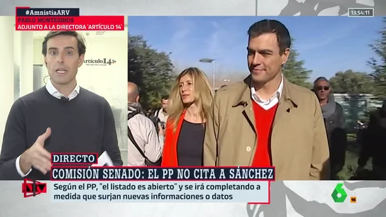 ARV- El debate interno del PP sobre la posibilidad de citar en el futuro a la mujer de Sánchez a la comisión del Senado: "La mayoría son reacios" ARV- El debate interno del PP sobre la posibilidad de citar en el futuro a la mujer de Sánchez a la comisión del Senado: "La mayoría son reacios"