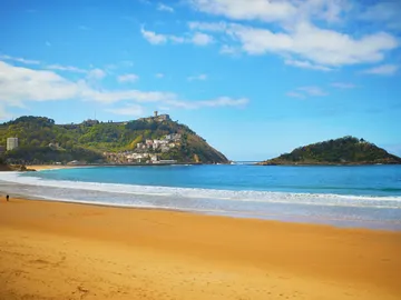 Playa de La Concha, en San Sebastián Playa de La Concha, en San Sebastián