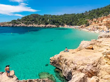 Cala Saladeta, en Ibiza Cala Saladeta, en Ibiza