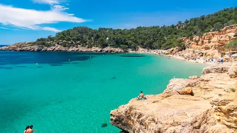 Cala Saladeta, en Ibiza Cala Saladeta, en Ibiza