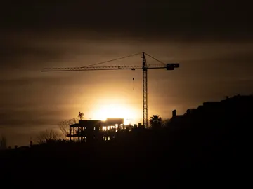 Imagen de archivo de un edificio en construcción en San Sebastián.  Imagen de archivo de un edificio en construcción en San Sebastián.