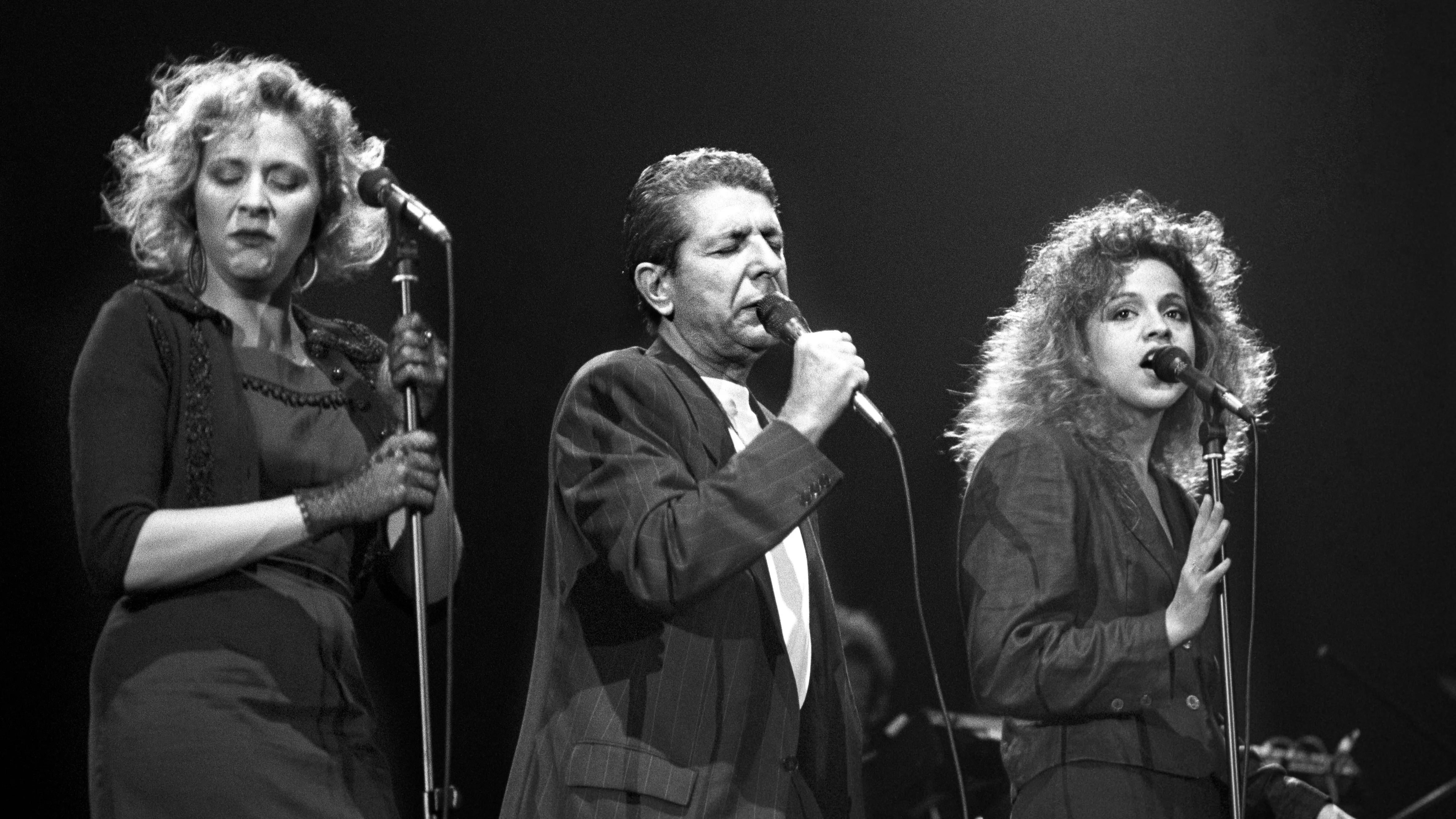 Leonard Cohen, en 1988, en el Palacio de los Deportes de la Comunidad de Madrid