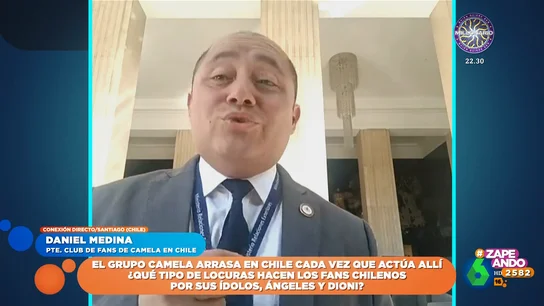 Un fan chileno de Camela se lanza a cantar su tema favorito del grupo en Zapeando Un fan chileno de Camela se lanza a cantar su tema favorito del grupo en Zapeando