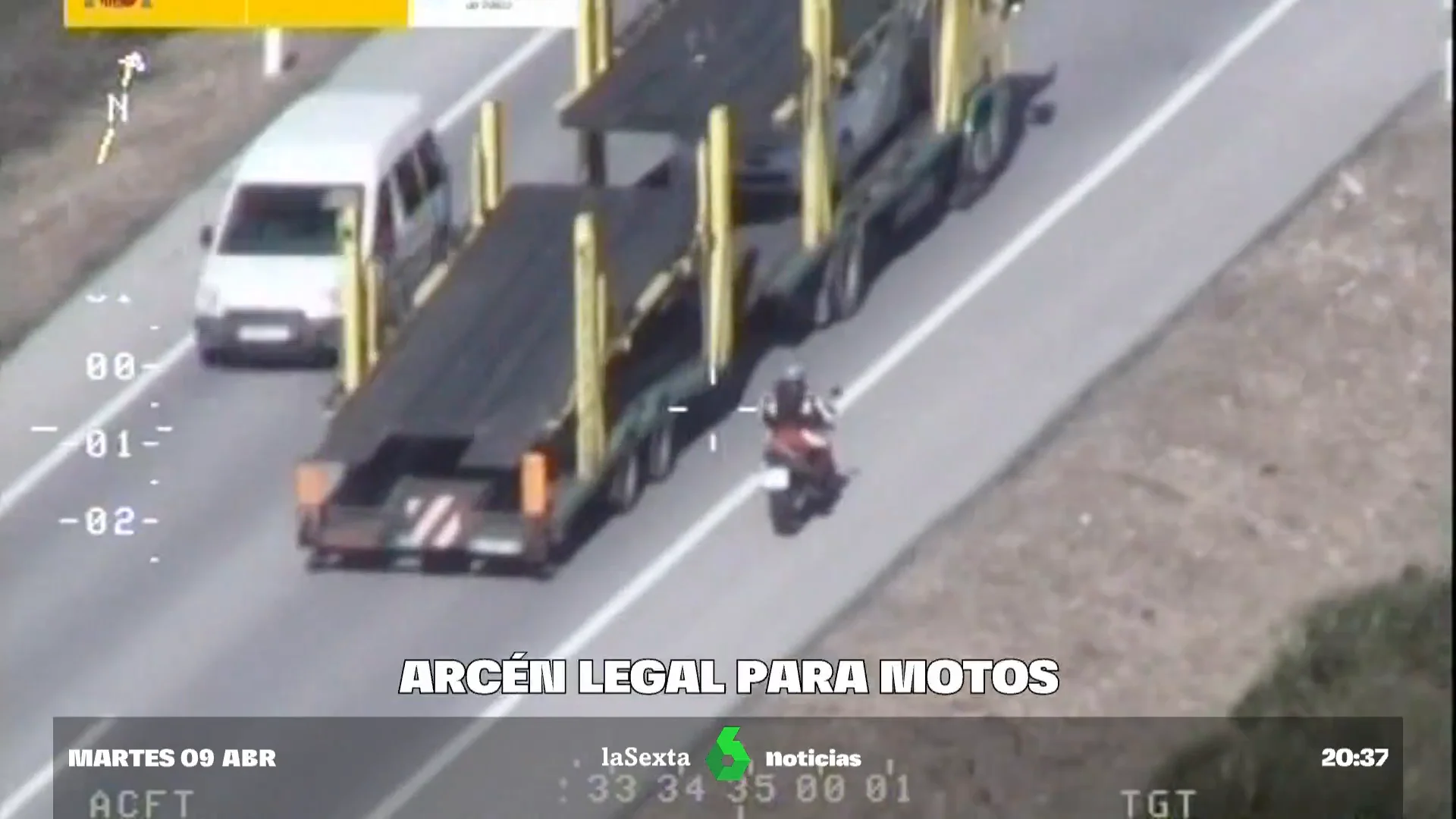 motos arcén