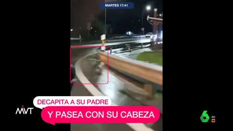 El vídeo de la cabeza grabado por un conductor tras el crimen de Asturias