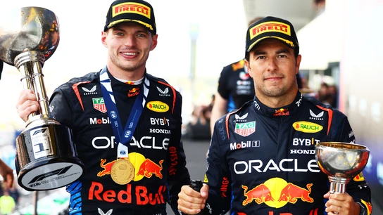 Max Verstappen y Sergio Pérez Max Verstappen y Sergio Pérez