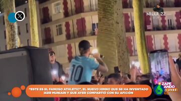 El cántico viral de Iker Muniain por la victoria del Athletic en la Copa del Rey: "Aupa Athletic, 'txapeldun'"