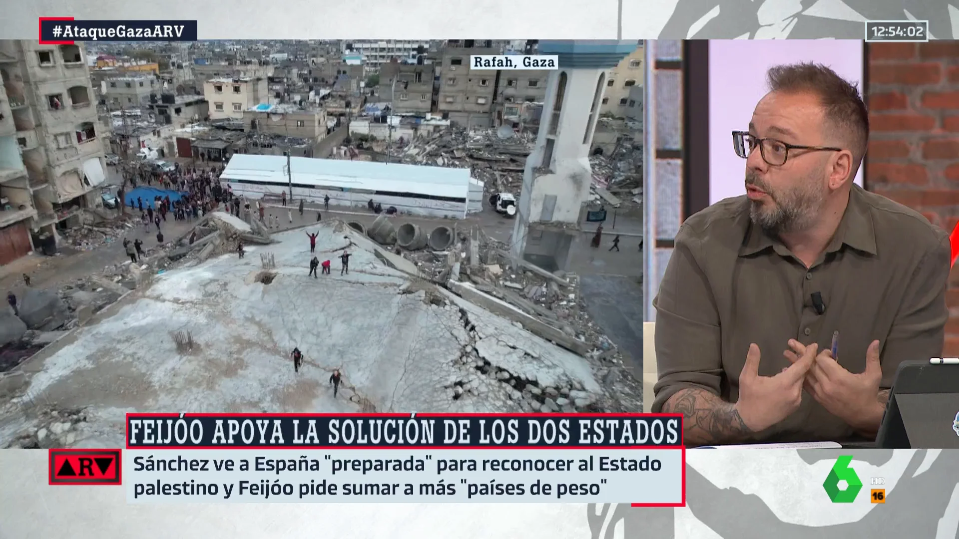 ARV- Maestre defiende el reconocimiento del Estado palestino pero advierte que no es la solución al conflicto: "Hay que apuntar a Israel" ARV- Maestre defiende el reconocimiento del Estado palestino pero advierte que no es la solución al conflicto: "Hay que apuntar a Israel"