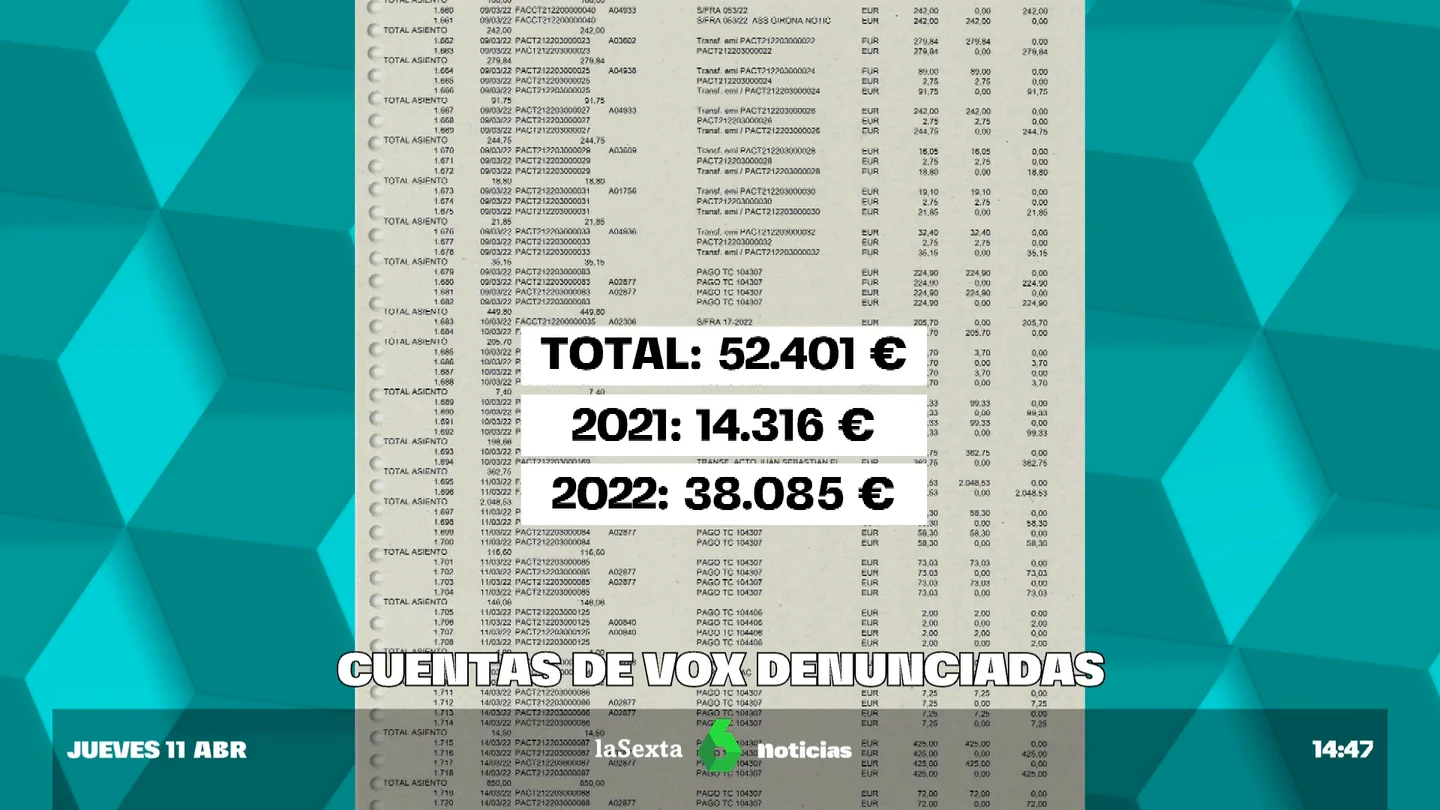 facturas Garriga Vox facturas Garriga Vox