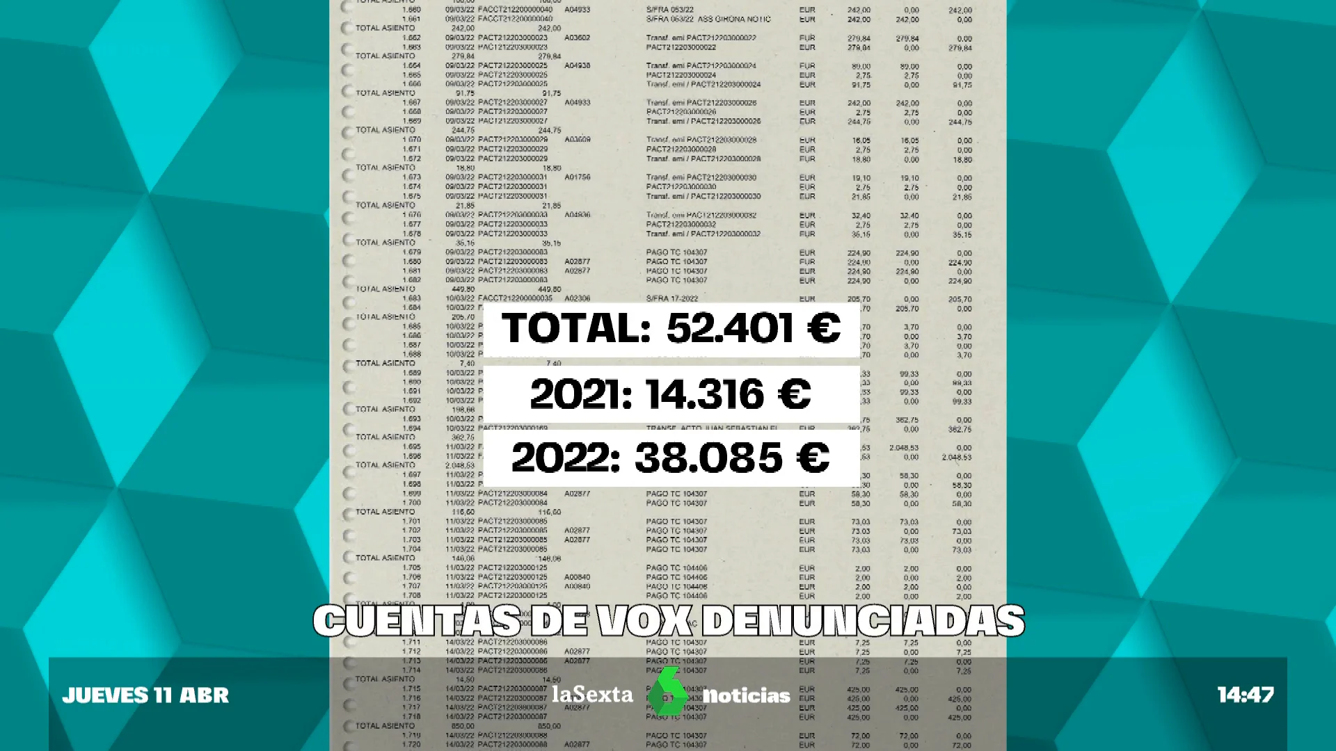 facturas Garriga Vox