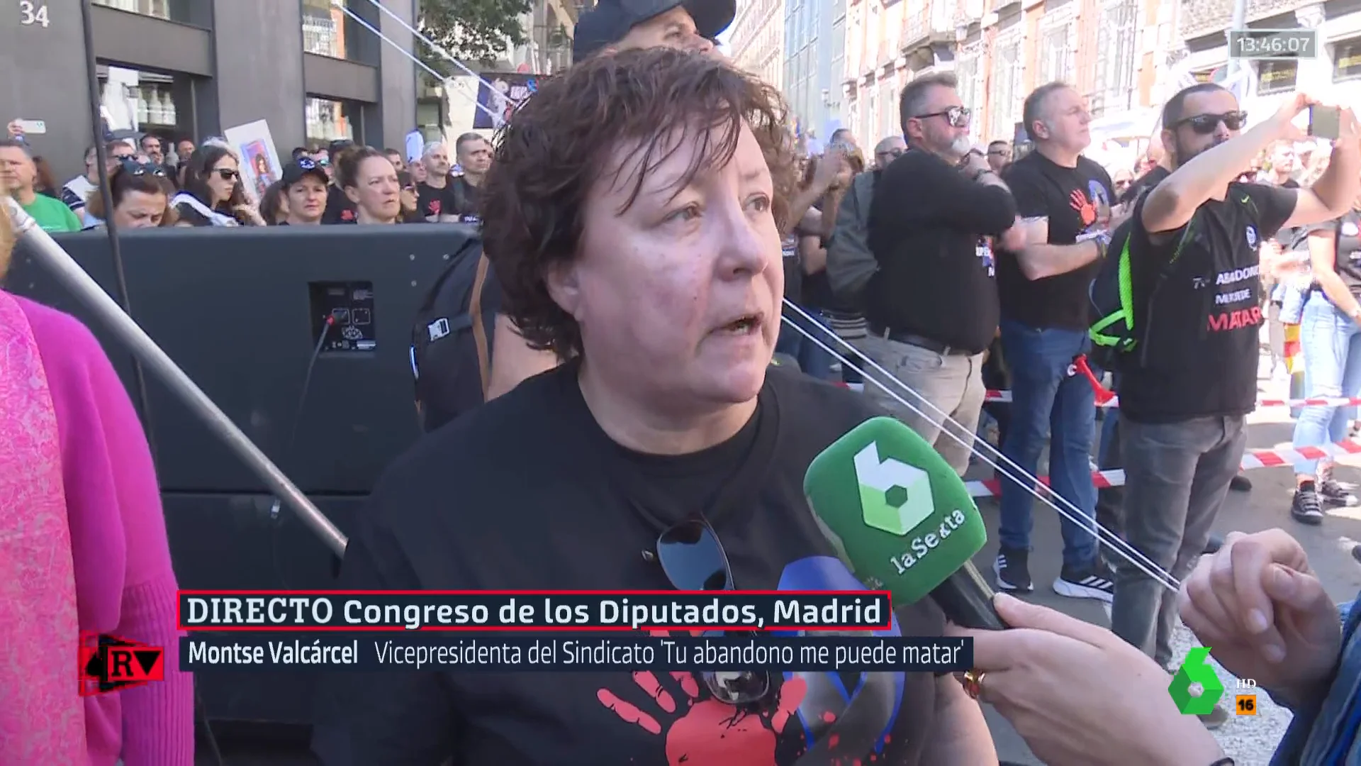 ARV- "No vamos a tolerar ni un muerto más": los funcionarios de prisiones protestan en Madrid