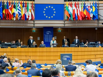 Una sesión del Parlamento Europeo
