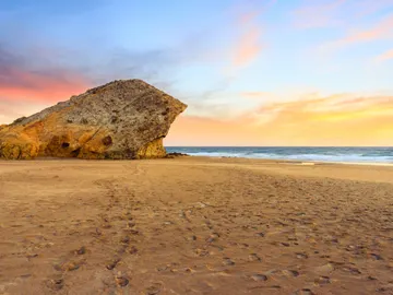 Playa de Mónsul, en Almería Playa de Mónsul, en Almería