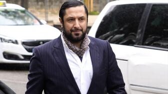 Rafael Amargo, a su llegada a los juzgados en 2023. 