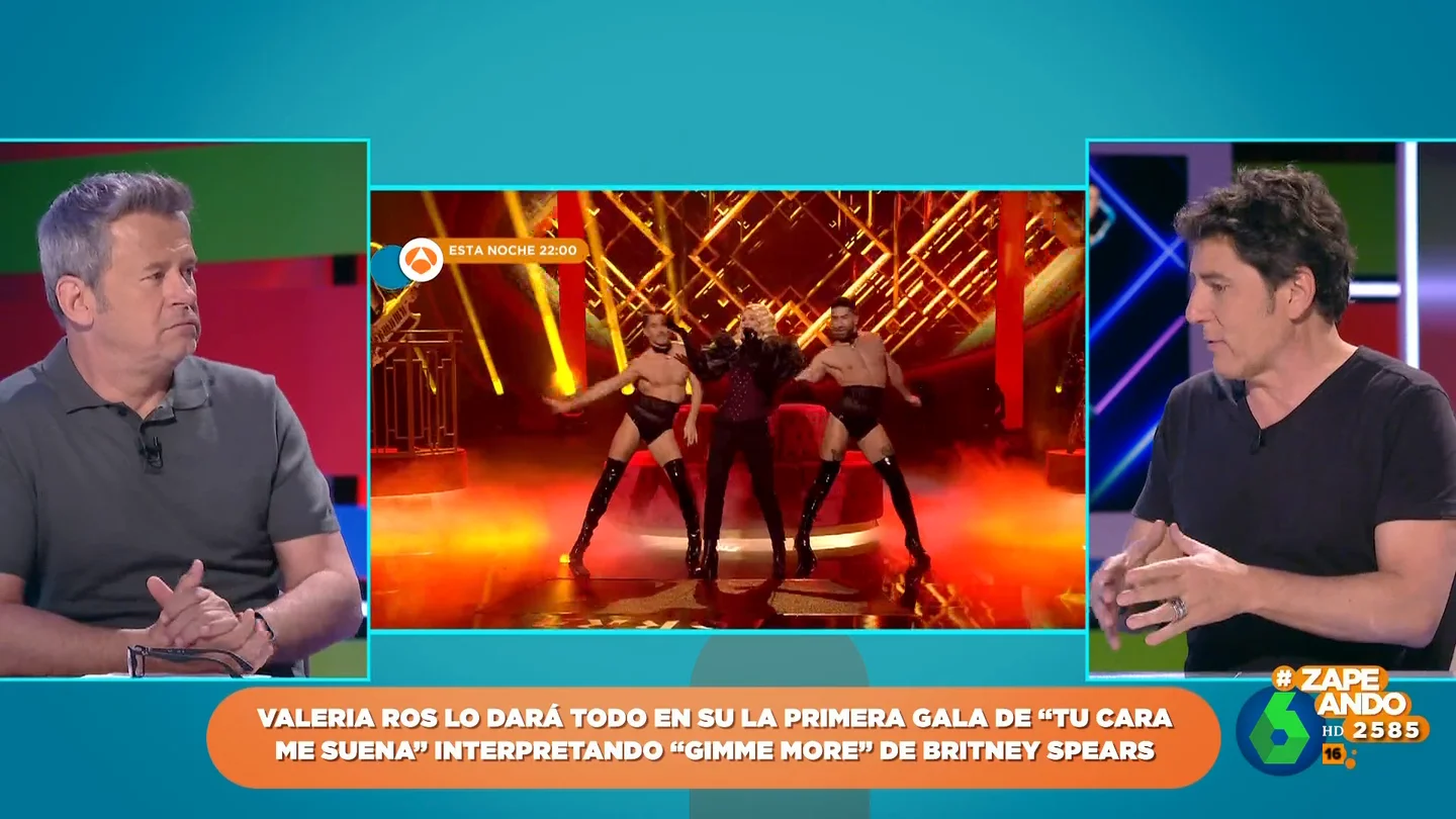 Manel Fuentes, alucinado con Raquel Sánchez Silva en 'Tu cara me suena': "Si se pone enferma Nebulossa, va ella a Eurovisión" Manel Fuentes, alucinado con Raquel Sánchez Silva en 'Tu cara me suena': "Si se pone enferma Nebulossa, va ella a Eurovisión"