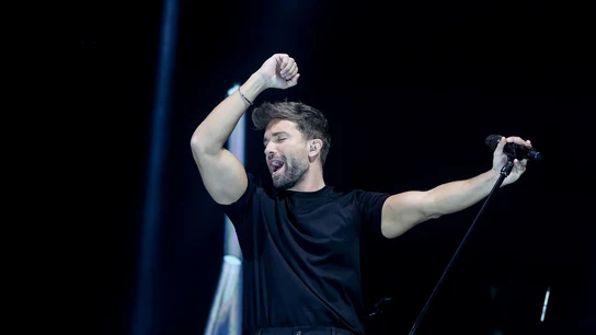 El cantante Pablo Alborán durante una actuación en el WizinkCenter El cantante Pablo Alborán durante una actuación en el WizinkCenter