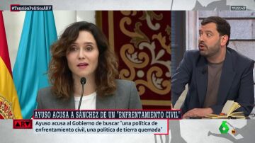 El análisis de Valdivia sobre Ayuso: "Habla de guerras, de dictaduras... Ella es la máxima defensora del blanqueamiento a Vox en España"