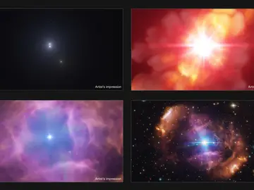 Colisión entre dos estrellas Colisión entre dos estrellas