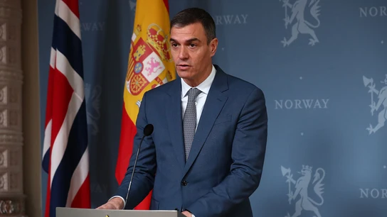 El presidente del Gobierno, Pedro Sánchez, durante su rueda de prensa El presidente del Gobierno, Pedro Sánchez, durante su rueda de prensa