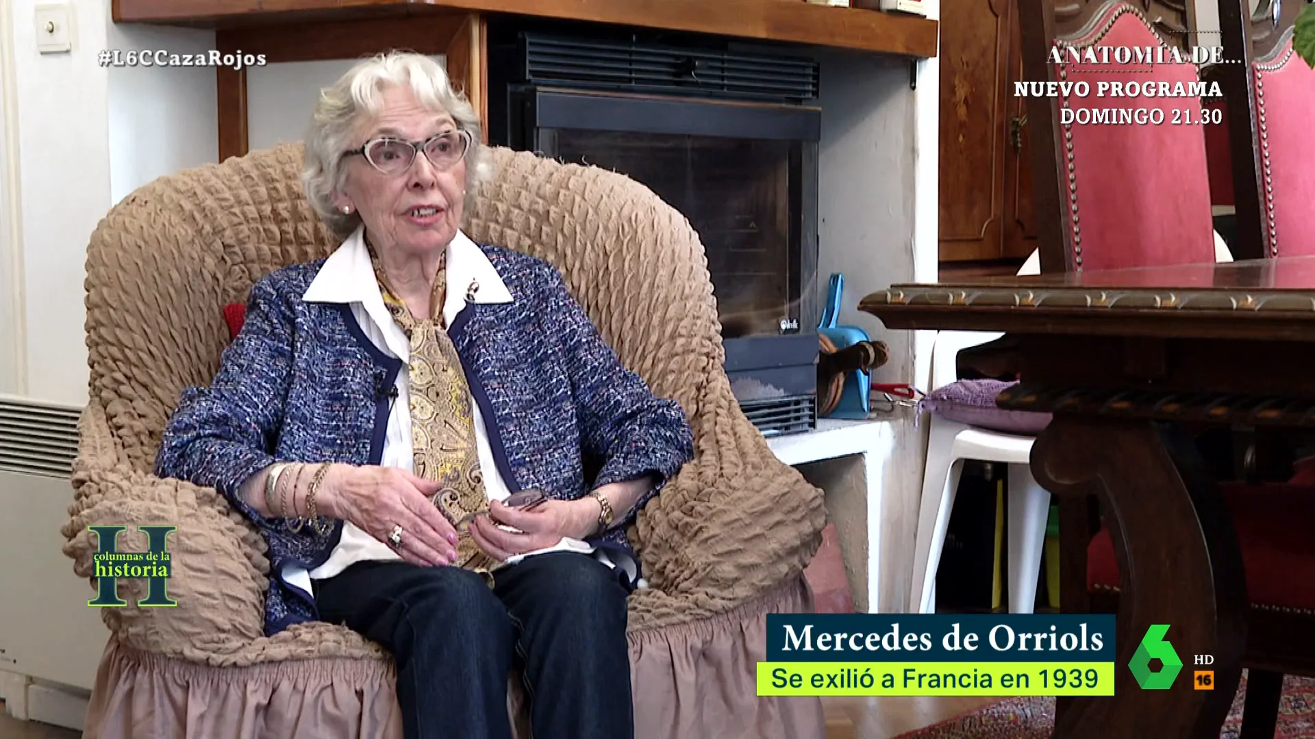 "Íbamos todos andando sin comer, sin beber, durmiendo en la carretera, donde podíamos, donde encontrábamos que nos dieran un pedacito de pan", explica en este vídeo de laSexta Columna la hija del poeta republicano Álvaro de Orriols.