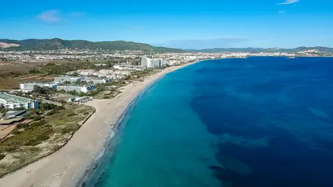 Playa d'en Bossa en Ibiza Playa d'en Bossa en Ibiza