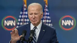 El presidente de Estados Unidos, Joe Biden, durante una rueda de prensa