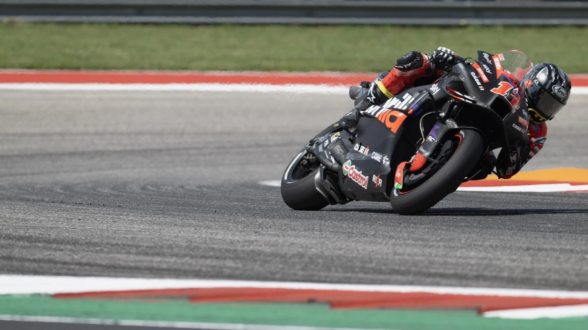 Maverick Viñales, con la Aprilia