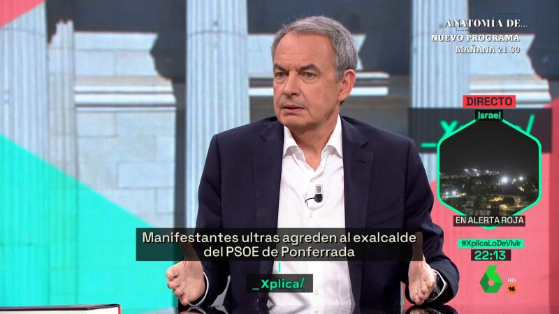Zapatero en laSexta Xplica