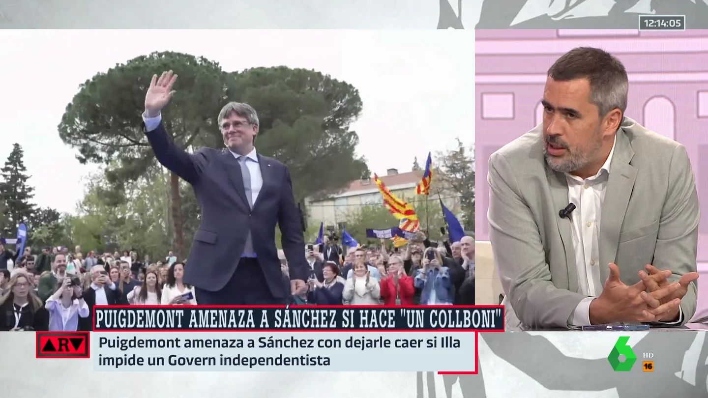 El análisis de Carlos E. Cué sobre las elecciones en Cataluña y el papel de Puigdemont: "Si gana, el Gobierno tiene un problema" El análisis de Carlos E. Cué sobre las elecciones en Cataluña y el papel de Puigdemont: "Si gana, el Gobierno tiene un problema"