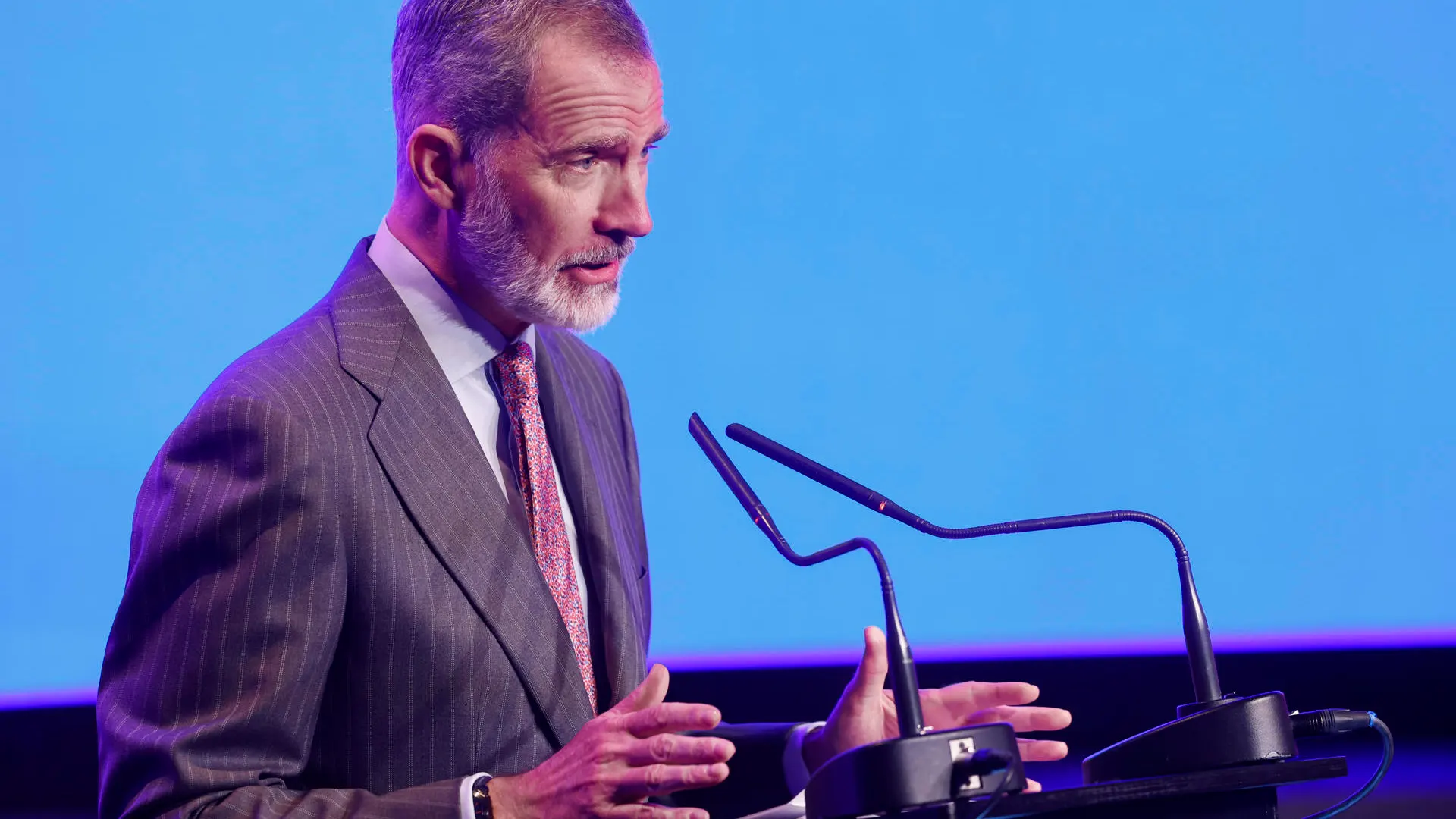 El rey Felipe VI interviene en un foro económico 