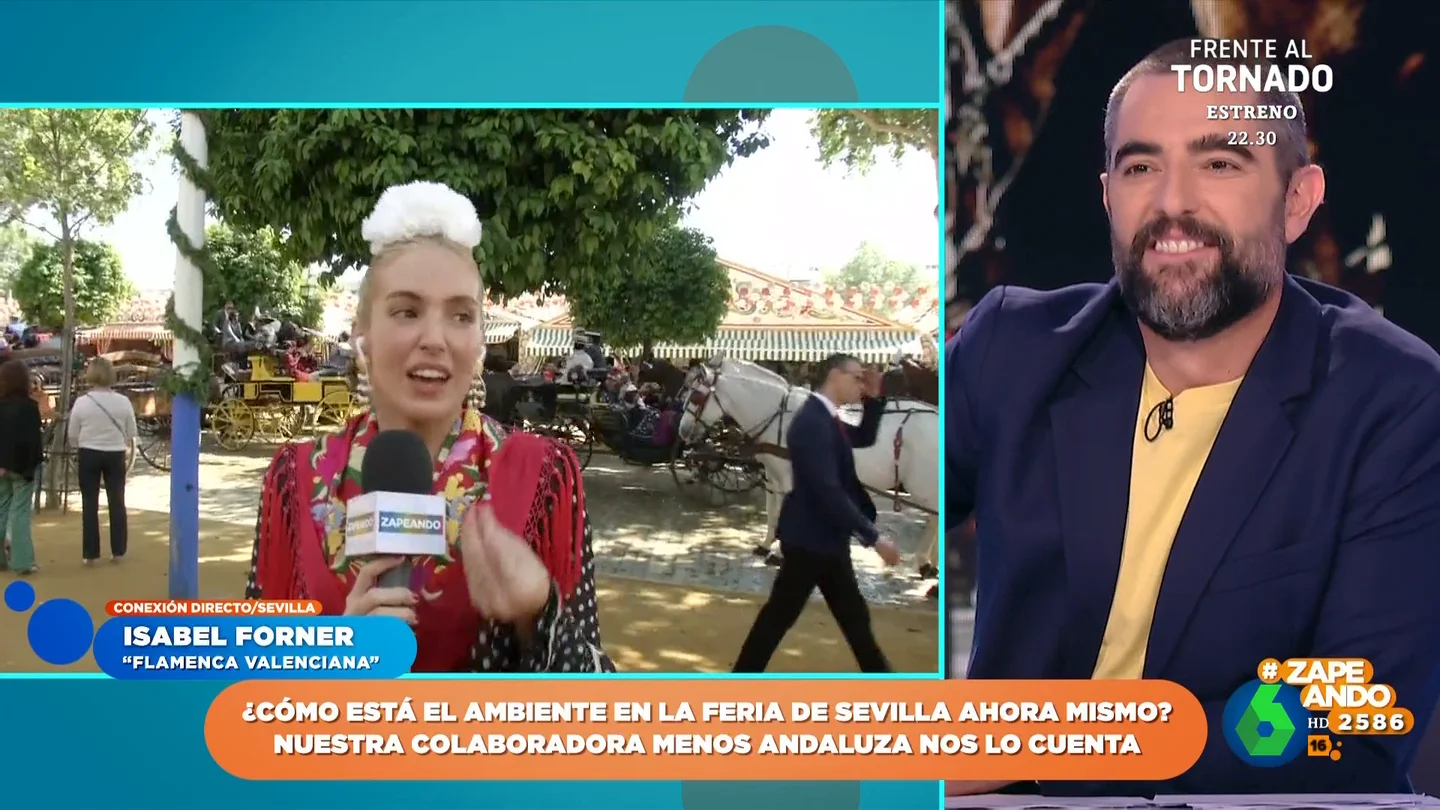 El consejo de Isabel Forner a Dani Mateo sobre la Feria de Sevilla: "Aquí no puedes venir en chándal" El consejo de Isabel Forner a Dani Mateo sobre la Feria de Sevilla: "Aquí no puedes venir en chándal"