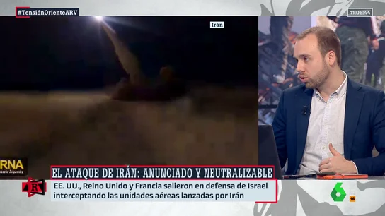 Yago Rodríguez detalla las claves del ataque de Irán a Israel: "Es la primera vez que ataca de esta manera, se ha roto un tabú" Yago Rodríguez detalla las claves del ataque de Irán a Israel: "Es la primera vez que ataca de esta manera, se ha roto un tabú"