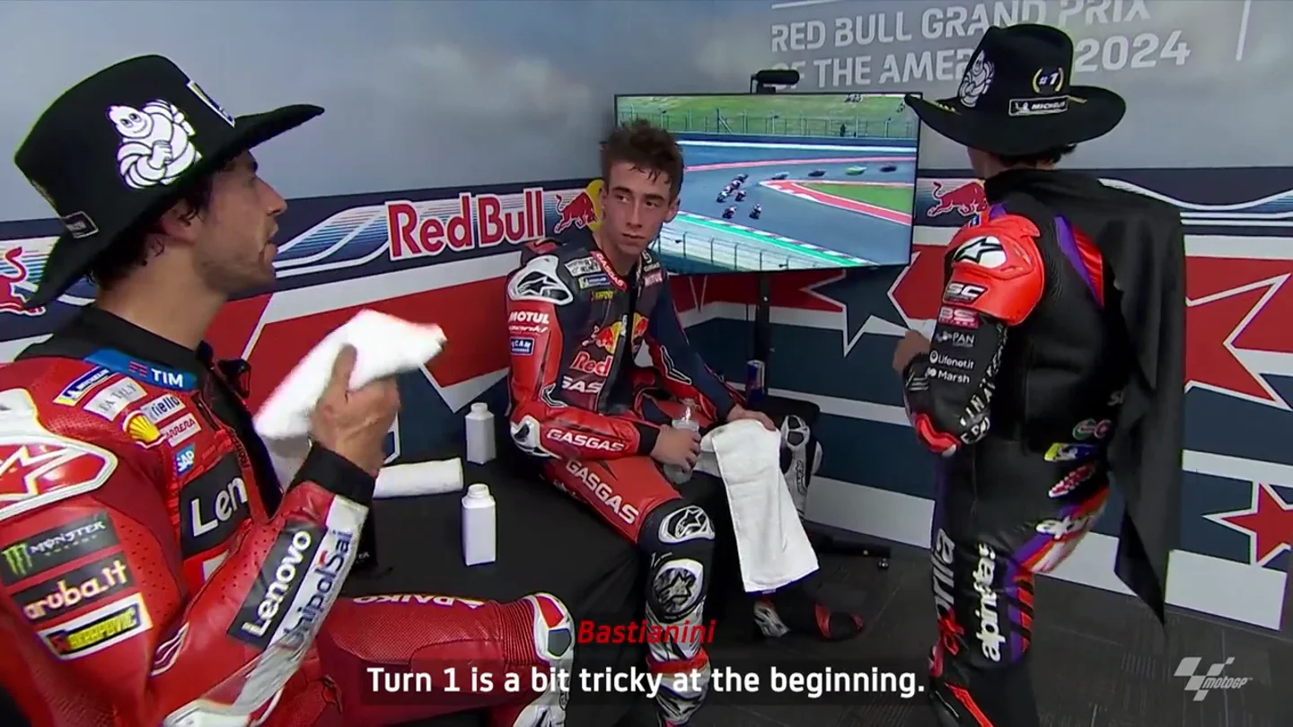 Jorge Martín, con VIñales y Bastianini Jorge Martín, con VIñales y Bastianini