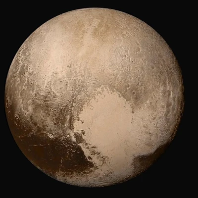 Vista global de Plutón