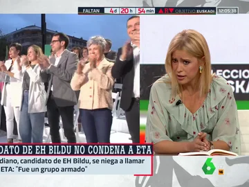 Afra Blanco, sobre las elecciones en Euskadi: "Bildu también tiene que ser el partido que condene claramente a ETA y lo censure" Afra Blanco, sobre las elecciones en Euskadi: "Bildu también tiene que ser el partido que condene claramente a ETA y lo censure"
