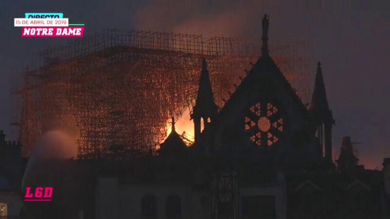 Así contó laSexta cómo se incendió la catedral de Notre Dame de París hace 5 años