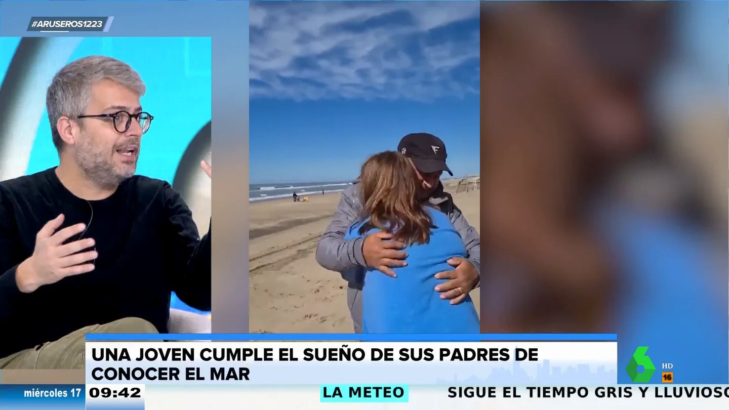 SuperOlé cumple el sueño de sus padres de ver el mar SuperOlé cumple el sueño de sus padres de ver el mar
