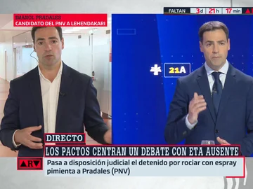ARV- Pradales (PNV) aleja la opción de gobernar con EH Bildu: "Tenemos modelos de país absolutamente antagónicos" ARV- Pradales (PNV) aleja la opción de gobernar con EH Bildu: "Tenemos modelos de país absolutamente antagónicos"
