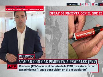 ARV- Pradales (PNV) relata c&oacute;mo fue agredido con gas pimienta: "La quemaz&oacute;n era brutal, no pod&iacute;a abrir los ojos"
