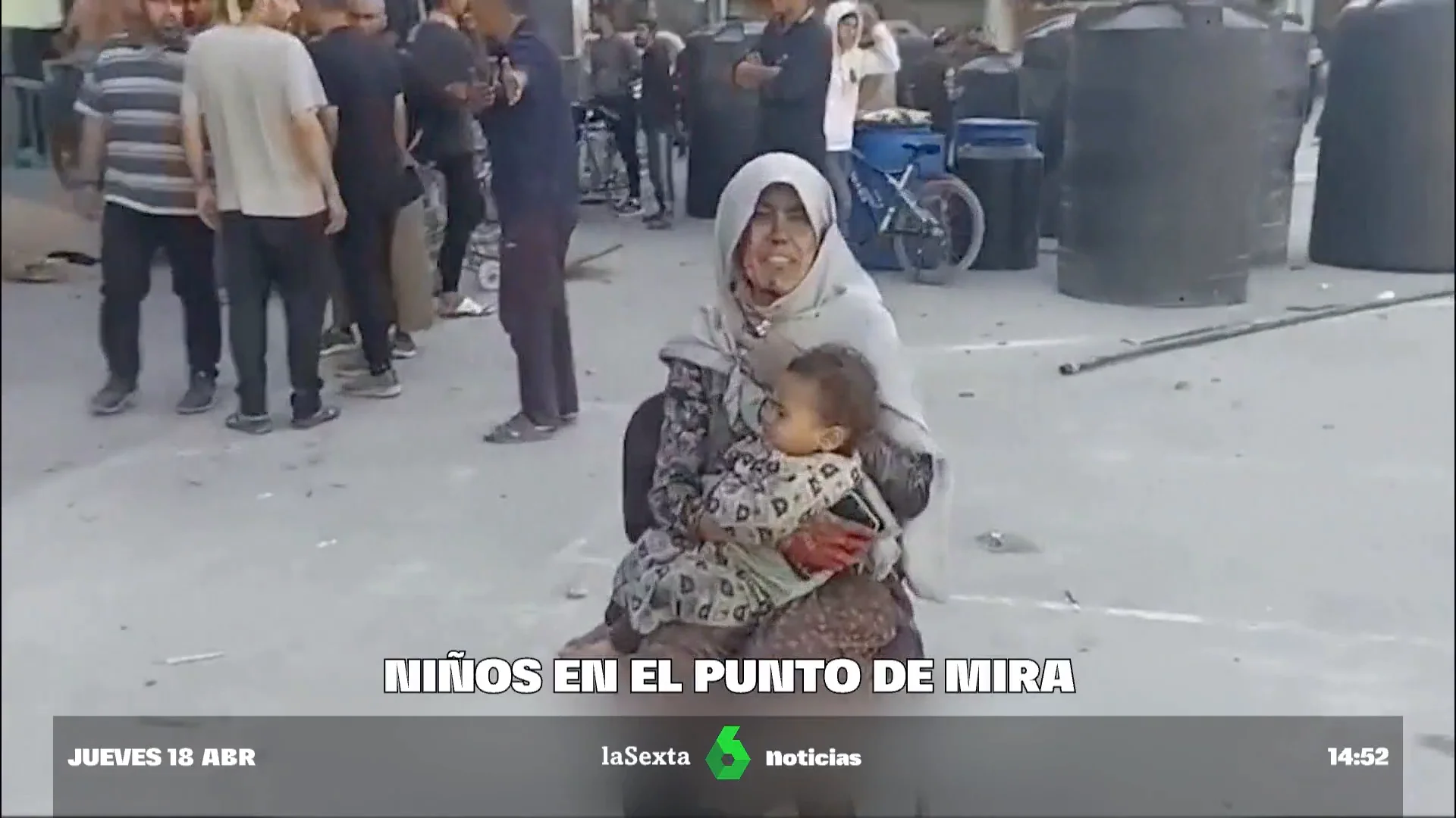 niños en el punto de mira