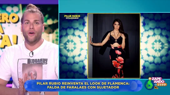 Falda de faralaes con top y chaquetilla: Eduardo Navarrete analiza la reinterpretación de Pilar Rubio del look de flamenca Falda de faralaes con top y chaquetilla: Eduardo Navarrete analiza la reinterpretación de Pilar Rubio del look de flamenca