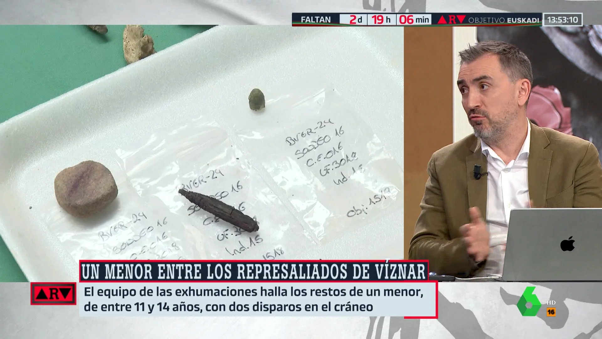ARV- Escolar, sobre las exhumaciones de las víctimas del franquismo: "Va de que los familiares tengan un sitio donde dejar flores"