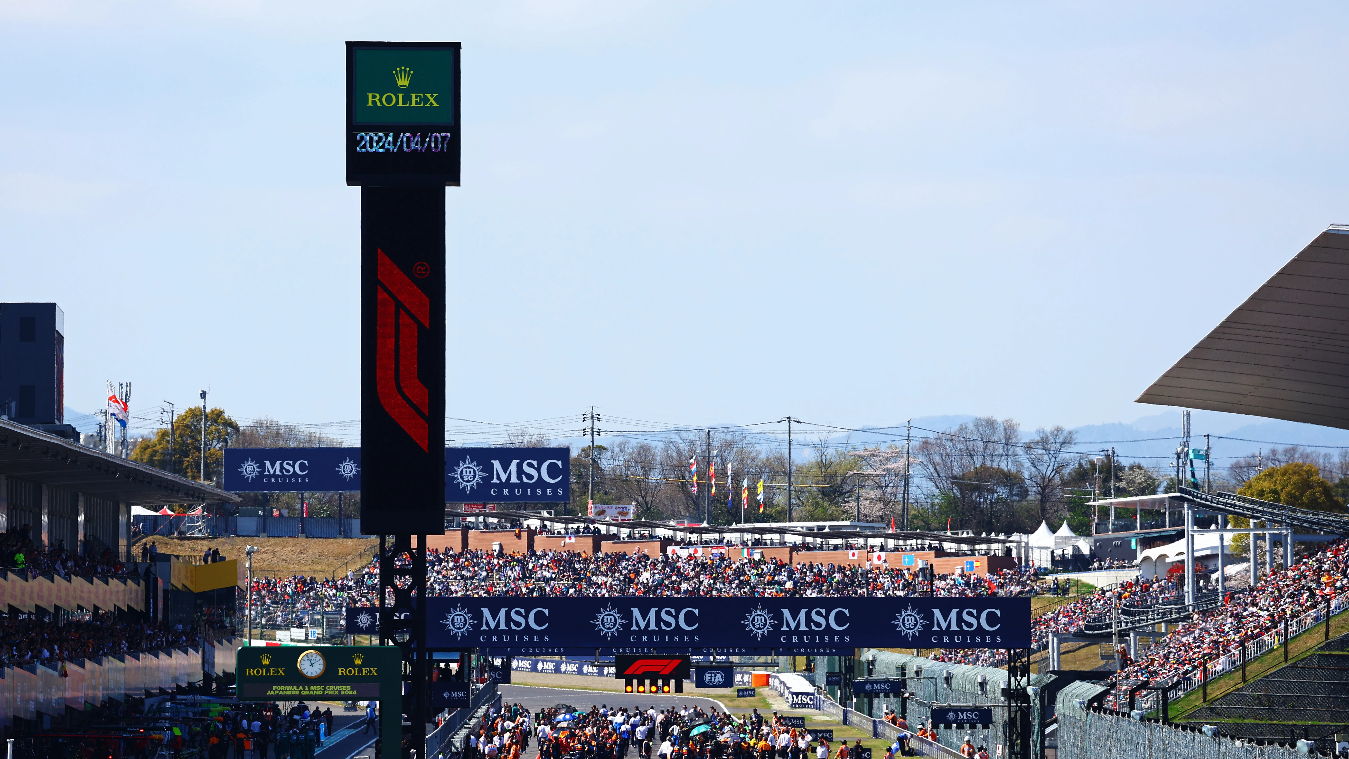 Parrilla de F1 en el GP de Japón