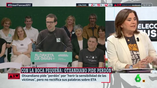 El análisis de Lucía Méndez sobre las palabras de Otxandiano (EH Bildu): "¿Nadie le ha preguntado sobre ETA en el País Vasco?" El análisis de Lucía Méndez sobre las palabras de Otxandiano (EH Bildu): "¿Nadie le ha preguntado sobre ETA en el País Vasco?"