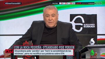 ARV- Ferreras, tajante tras las declaraciones de Otxandiano (EH Bildu): "Siguen sin aprobar la asignatura ética"