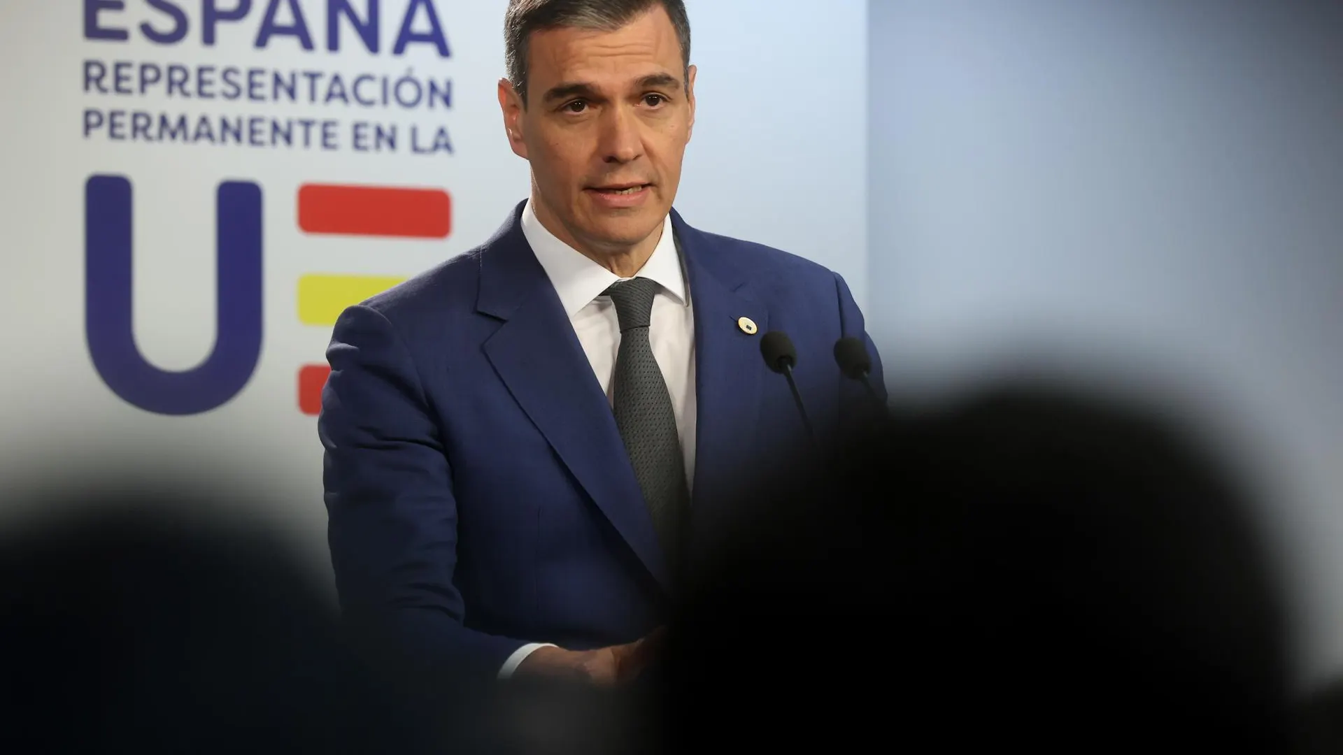 Pedro Sánchez comparece tras el Consejo de Europa.