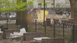 Un hombre se quema a lo bonzo frente al tribunal que juzga a Trump