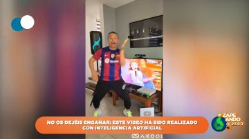 'Andrés Iniesta' triunfa en redes demostrando que no hay baile viral que se le resista