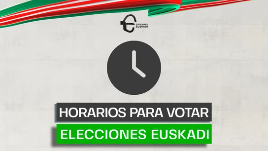 Horario de los colegios electorales en las elecciones de Euskadi de 2024 Horario de los colegios electorales en las elecciones de Euskadi de 2024