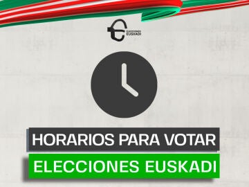 Horario de los colegios electorales en las elecciones de Euskadi de 2024